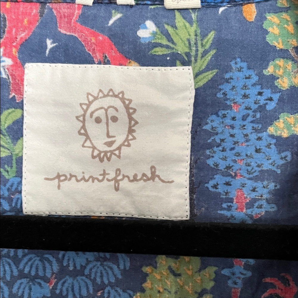 Printfresh Jersey Devil Forest Dragon Print Butto… - image 2